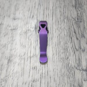 LynchNW Benchmade - Standard - Anodized Titanium - Deep Carry Pocket Clip - Ano Finish - Purple - MADE In USA