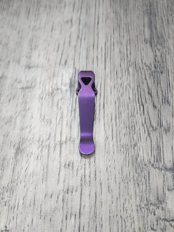 LynchNW Benchmade - Standard - Anodized Titanium - Deep Carry Pocket Clip - Ano Finish - Purple - MADE In USA
