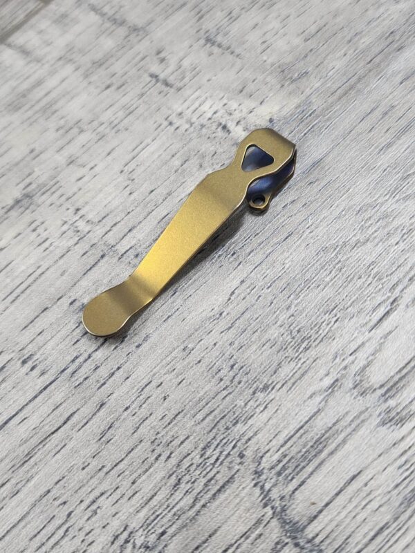 LynchNW Benchmade - Standard - Anodized Titanium - Deep Carry Pocket Clip - Ano Finish - Bronze - MADE In USA