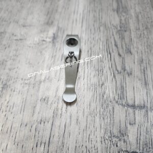 LynchNW Spyderco - Mythosaur Skull - Deep Laser Engraved Titanium - Deep Carry Pocket Clip - Blacksmith, Satin or Sandwashed Finish