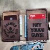 Goonies Map - Laser Engraved - Leather Bifold Wallet - Hand Stitched