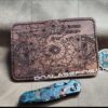 Goonies Map - Laser Engraved - Leather Bifold Wallet - Hand Stitched