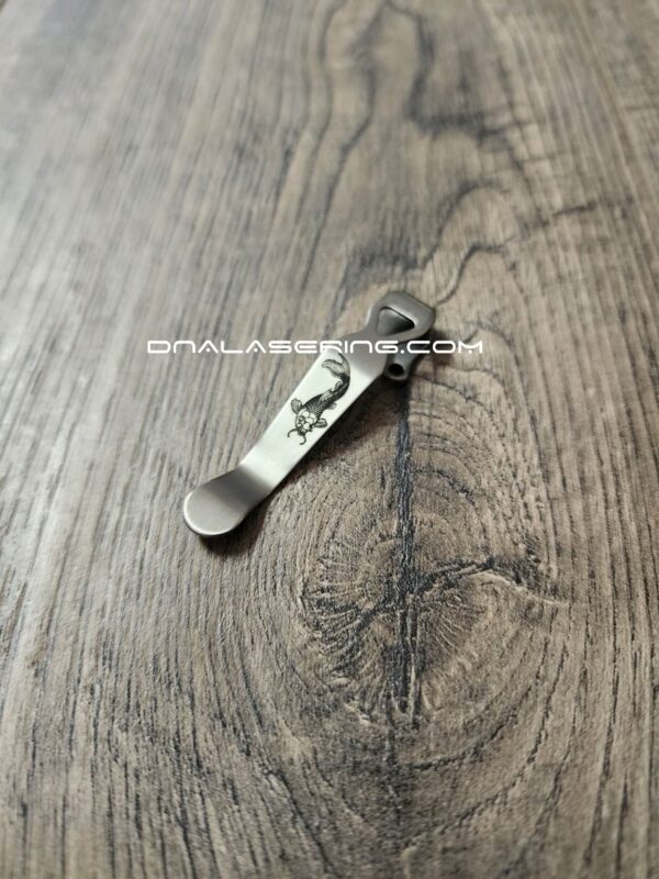 LynchNW Benchmade - Koi - Engraved Titanium - Deep Carry Pocket Knife Clip - Blacksmith, Sandwashed or Satin Finish - MADE IN USA