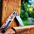 MINI Benchmade Bugout - Leaf Scroll - Deep Laser Engraved Copper Scales - EDC Gear *Scales Only* - Image 4