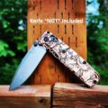 MINI Benchmade Bugout - Leaf Scroll - Deep Laser Engraved Copper Scales - EDC Gear *Scales Only*