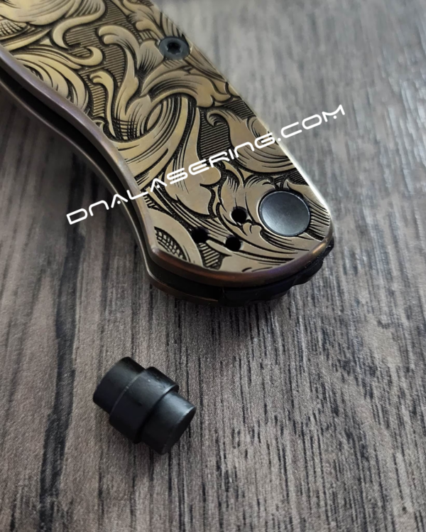 Spyderco Para Military 2 or Para 3 - Custom Lanyard Plug - Stainless Steel - Black - EDC Gear - PM2 - PM3