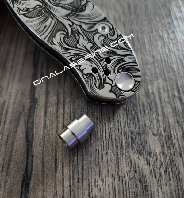 Spyderco Para Military 2 or Para 3 - Custom Lanyard Plug - Titanium - Satin - EDC Gear - PM2 - PM3