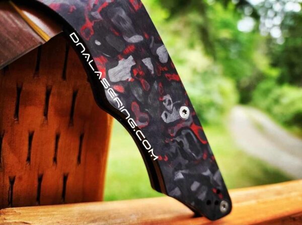 Spyderco YoJumbo - Red Shred - Carbon Fiber Knife Scales - EDC Gear