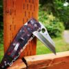 Spyderco YoJumbo - Red Shred - Carbon Fiber Knife Scales - EDC Gear