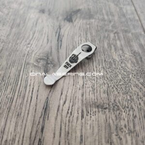 LynchNW Spyderco - Fuck Off - Deep Laser Engraved Titanium - Deep Carry Pocket Clip - Blacksmith, Sandwash or Satin Finish