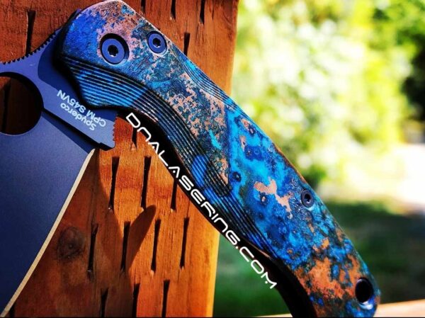 Spyderco PM2 Lotus Copper - Shipwreck Patina - Copper Scales - EDC Gear - Hardware & Knife Install Options