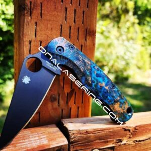 Spyderco PM2 Lotus Copper - Shipwreck Patina - Copper Scales - EDC Gear - Hardware & Knife Install Options