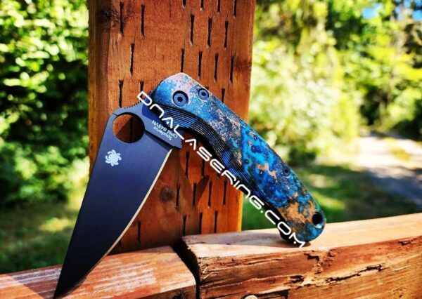 Spyderco PM2 Lotus Copper - Shipwreck Patina - Copper Scales - EDC Gear - Hardware & Knife Install Options