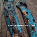 Shipwreck Patina - Benchmade 945 MINI Osborne - Copper Scales & Backspacer - Flytanium Gear - Image 2