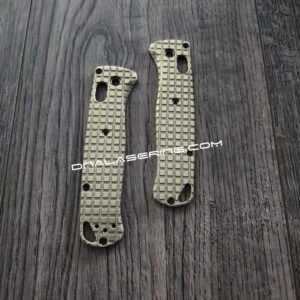 Benchmade Bugout Brass - Frag Pattern - NEW Relief Engraving Style - Deep Laser Engraved - Brass Knife Scales - EDC Gear *Scales Only*