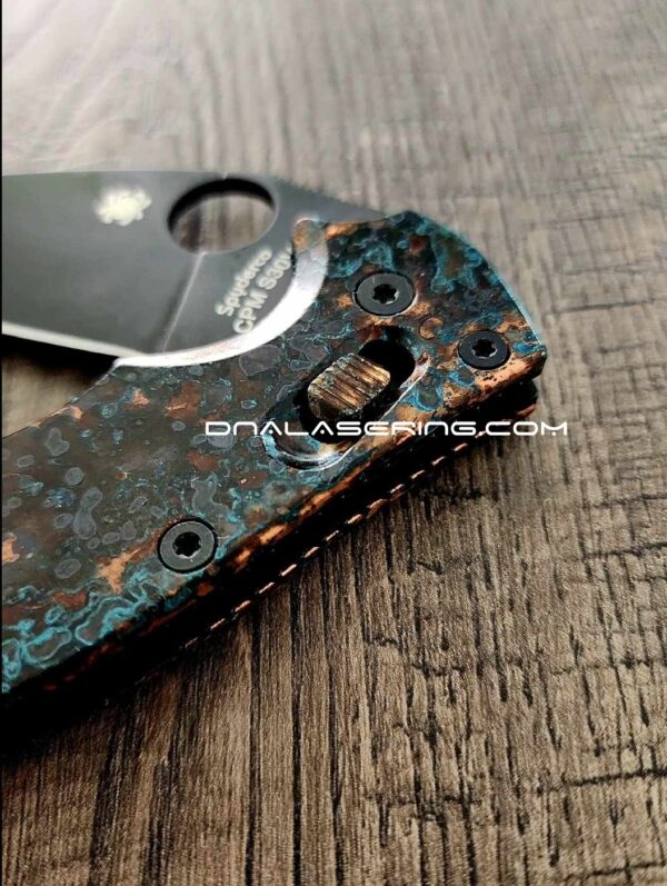 Spyderco Manix 2 - Ball Cage Lock - Copper with Shipwreck Patina - Flytanium Gear