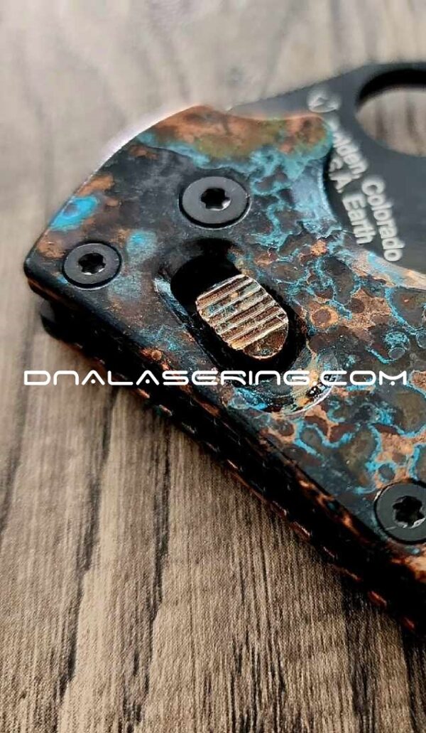 Spyderco Manix 2 - Ball Cage Lock - Copper with Shipwreck Patina - Flytanium Gear