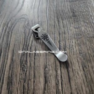 LynchNW Benchmade - Viking Rune - Deep Laser Engraved Titanium - Deep Carry Pocket Clip - Emerson - Protech - Blacksmith, Sandwashed or Satin Finish