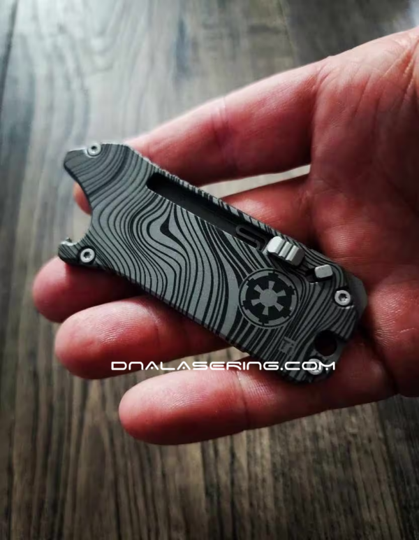Beskar Ingot - Fiber Laser Engraved Otacle Pro - Titanium Pocket Utility Tool - Comes with Pocket Clip and Blade - EDC Gear