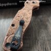 Spyderco PM2 - Viking Runes - NEW Relief Engraving Style - Deep Laser Engraved - Copper Knife Scales - EDC Gear - Knife & Hardware Optional