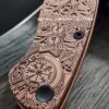 Spyderco PM2 - Viking Runes - NEW Relief Engraving Style - Deep Laser Engraved - Copper Knife Scales - EDC Gear - Knife & Hardware Optional