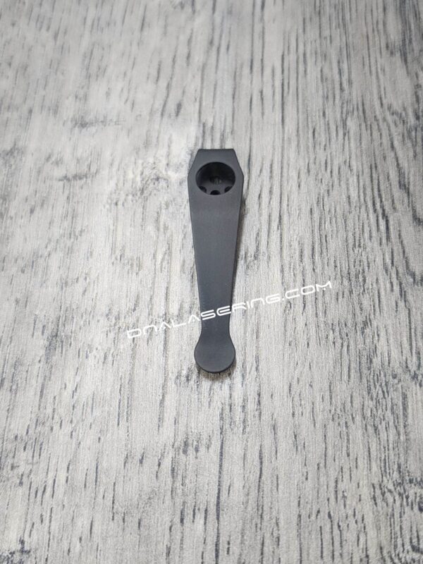 LynchNW Spyderco - Viking Berserker Rune - Deep Laser Engraved Titanium - Deep Carry Pocket Clip - Blacksmith, Satin or Sandwashed Finish