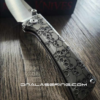 Chaves Knives - Relief Engraved RCK9 With Skull Design - Titanium - M390 steel - COMPLETE KNIFE - With Extra clip - New in box