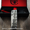 Chaves Knives - Relief Engraved RCK9 With Skull Design - Titanium - M390 steel - COMPLETE KNIFE - With Extra clip - New in box
