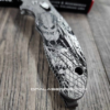 Spyderco Manix 2 - Predator - Deep Fiber Laser Engraved Titanium Scales - Flytanium Gear *Knife Install Optional*
