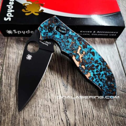 Spyderco Manix 2 - Shipwreck Patina - Copper Knife Scales - EDC Gear *Knife Install Optional*
