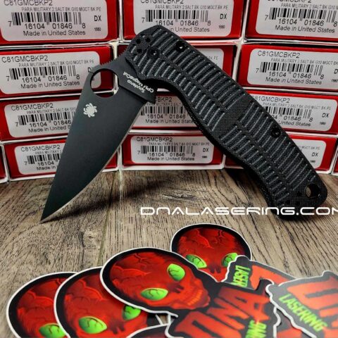 Spyderco Para Military 2 Salt Knife - DLC MagnaCut - Black G10 - Complete Knife - EDC Gear - Made in USA