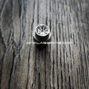 Spyderco Para Military 2 or Para 3 - Custom Lanyard Plug - Laser Engraved Rune - Titanium - Satin - EDC Gear - PM2 - PM3