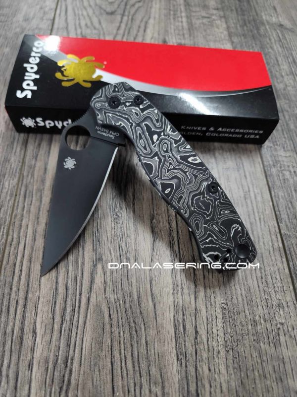 Spyderco PM2 Custom - Carbon Fiber and Aluminum Scales - Paramilitary 2 Knife Scales – EDC Gear - Optional Hardware & Knife Install