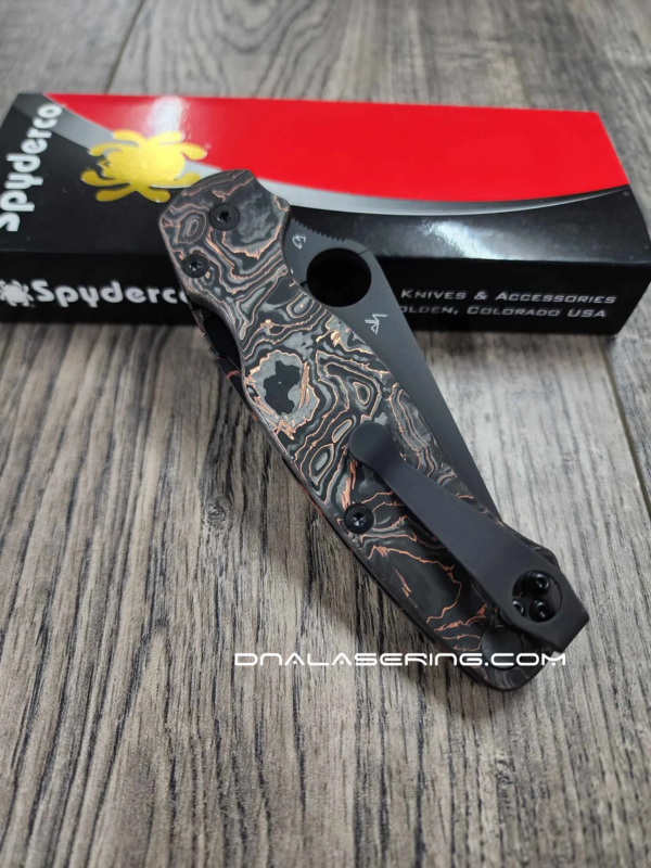 Spyderco PM2 Custom - Carbon Fiber and Copper Scales - Paramilitary 2 Knife Scales – EDC Gear - Optional Hardware & Knife Install