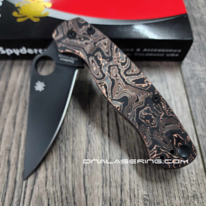 Spyderco PM2 Custom - Carbon Fiber and Copper Scales - Paramilitary 2 Knife Scales – EDC Gear - Optional Hardware & Knife Install