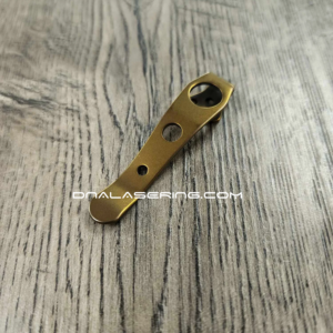 LynchNW Spyderco Smock - Anodized Titanium - Deep Carry Pocket Clip - Bronze Ano Finish - Made In USA