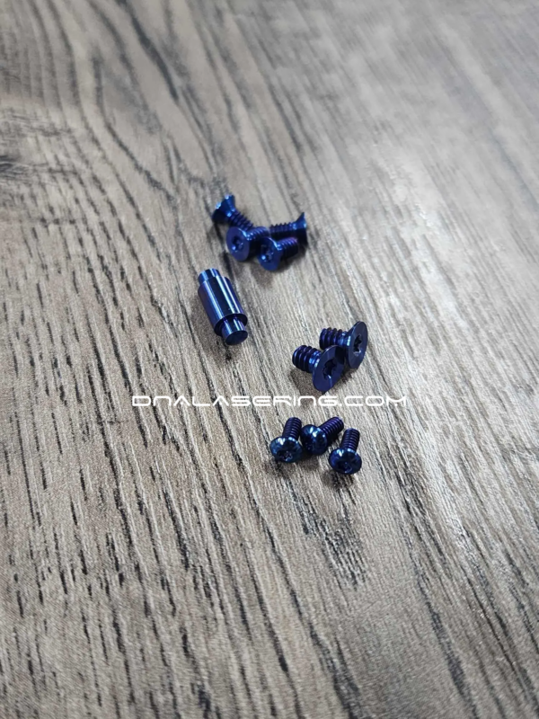 Spyderco Bodacious - Replacement Hardware Screw Set - Titanium - Blue Ano Finish - EDC Gear
