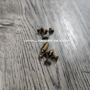 Spyderco Bodacious - Replacement Hardware Screw Set - Titanium - Bronze Ano Finish - EDC Gear