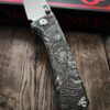 Chaves Knives - Relief Engraved RCK9 - Viking Death Skull Theme - Titanium - M390 Steel - COMPLETE KNIFE - Extra clip - New in box