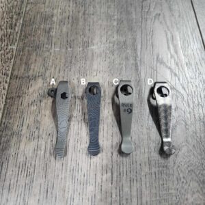 LynchNW - Laser Engraved - Deep Carry Pocket Clips - 4 Different Options - EDC Gear - Blemish