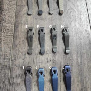 LynchNW Benchmade - Laser Engraved / Anodized - Deep Carry Pocket Clips - 12 Different Options - EDC Gear - Blemish