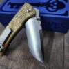 Chaves Redencion 229 - Dead Aztec Relief Engraved Brass Scales - Knife Install Optional - 4 Blade Styles - New In Box