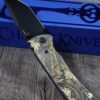 Chaves Redencion 229 - AGED Devil Mask with Dragon Relief Laser Engraved Brass Scales - Knife Install Optional - 4 Blade Styles - New In Box