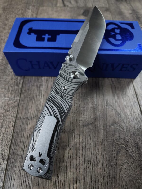 Chaves Redencion 229 - Beskar Ingot Laser Engraved Titanium Scales - Knife Install Optional - 4 Blade Styles - New In Box