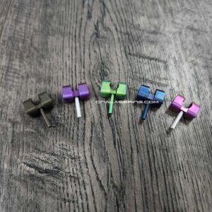 Spyderco Manix 2 - Slotted Titanium Ball Cage Lock - Anodized Titanium - 5 Colors - Flytanium EDC Gear