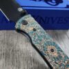 Chaves Redencion 229 - Shipwreck Patina - Goonies Map Laser Engraved Copper Scales - Knife Install Optional - 4 Blade Styles - New In Box