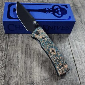 Chaves Redencion 229 - Shipwreck Patina - Goonies Map Laser Engraved Copper Scales - Knife Install Optional - 4 Blade Styles - New In Box