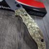 Spyderco Manix 2 Brass Relief Engraved Filigree Scroll - Polished Brass - EDC Scales - Knife Install Optional