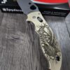 Spyderco Manix 2 Brass Relief Engraved Grim Reaper - Aged Brass - EDC Scales - Knife Install Optional
