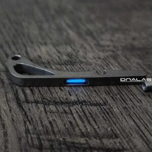 Benchmade Bugout - BLUE Glow - Tritium Titanium Backspacer - Satin Finish - Flytanium Gear